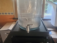 10x dispenser 7l (glas) met gn 1/2 superbox zwart incl diptray - afbeelding 1 van  1