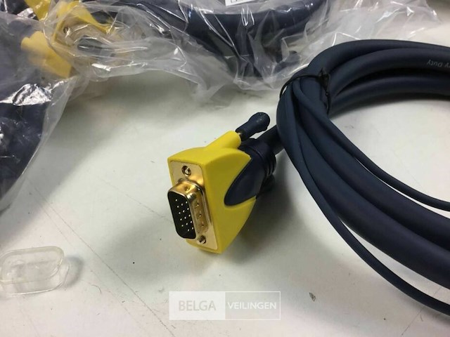 (10x) dmt fv36 vga video kabels 1,5m - afbeelding 2 van  3