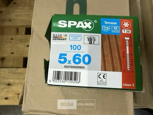 10x dozen spax vlonderschroeven 5x60 (100 st/doos) - afbeelding 2 van  2