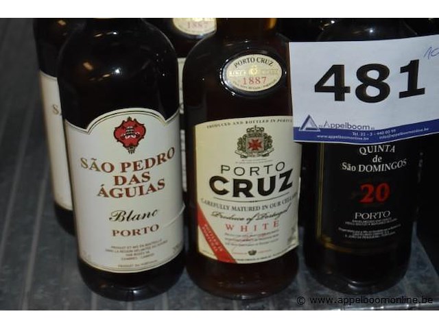 10x fles port wijn, diverse: são pedro das águias blanc, porto cruz white, quinta de são domingos 20 jaar, barros 30 jaar tawny, 75cl - afbeelding 2 van  4