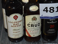 10x fles port wijn, diverse: são pedro das águias blanc, porto cruz white, quinta de são domingos 20 jaar, barros 30 jaar tawny, 75cl - afbeelding 2 van  4