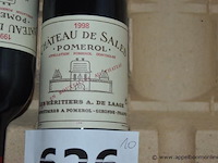 10x fles rode wijn, château de sales, pomerol, 1998, 75cl - afbeelding 2 van  2