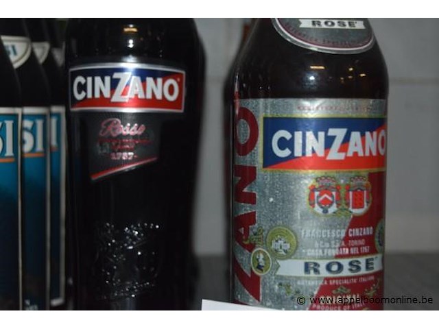 10x fles rosé vermout, cinzano, rose, produce of italy - afbeelding 2 van  3