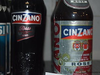 10x fles rosé vermout, cinzano, rose, produce of italy - afbeelding 2 van  3