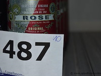 10x fles rosé vermout, cinzano, rose, produce of italy - afbeelding 3 van  3