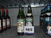 10x fles vermouth, cinzano, extra dry - afbeelding 1 van  2