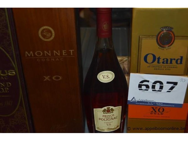 10x fles/doos sterke drank, wo. armagnac producteur d'armagnac vsop, cognac: leopold gourmel bio, camus vsop, monnet xo, prince polignac vs, otard xo gold, prince hubert de polignac vsop, leopold gourmel age des fleurs; eau de vie liqueur carrel poire - afbeelding 3 van  5