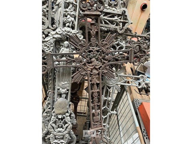 10x gietijzeren kruisen - afbeelding 3 van  3