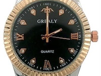 10x grealy cobre color heren horloge