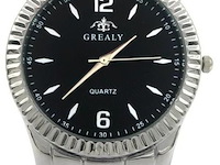 10x grealy granite silver heren horloge