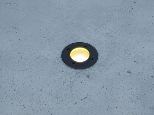 (10x) gu10 grondspot rond zand zwart - afbeelding 3 van  6