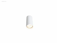(10x) gu10 opbouwspot armatuur dun cilinder zand... - afbeelding 2 van  4