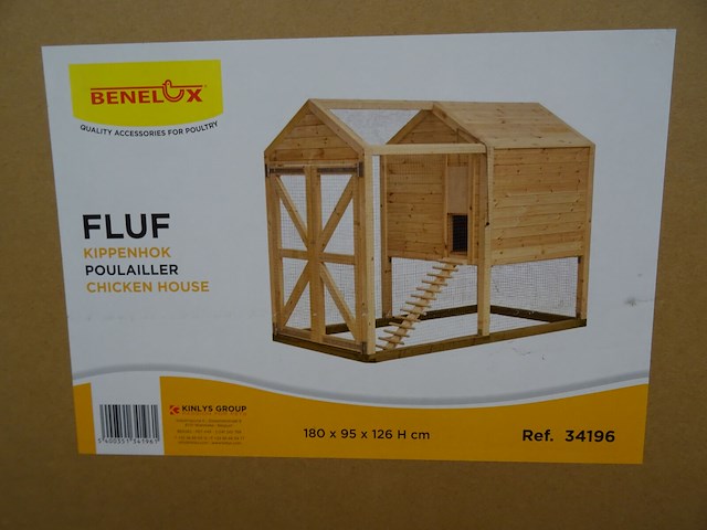 10x houten kippenhok - afbeelding 2 van  2