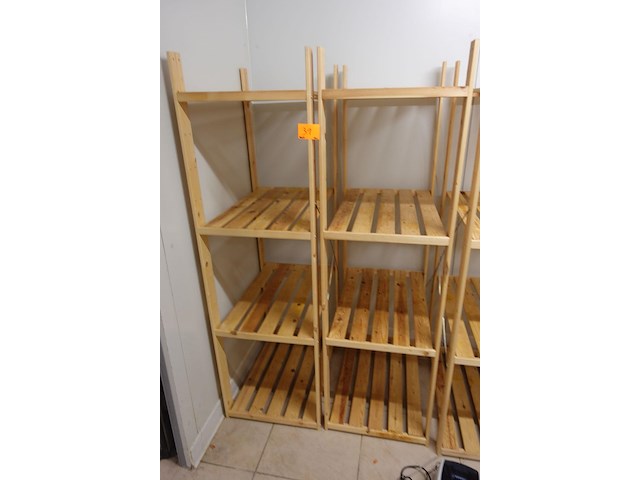 10x houten rek - afbeelding 1 van  4