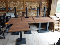 10x houten tafel