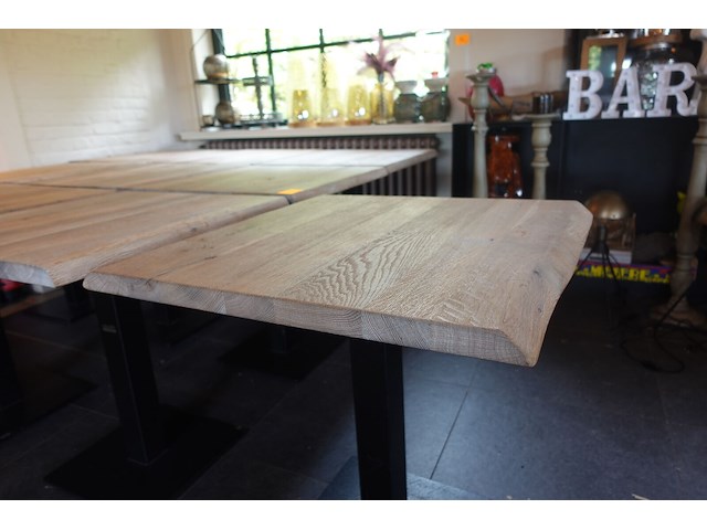 10x houten tafel - afbeelding 3 van  5