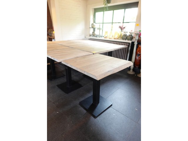10x houten tafel - afbeelding 4 van  5