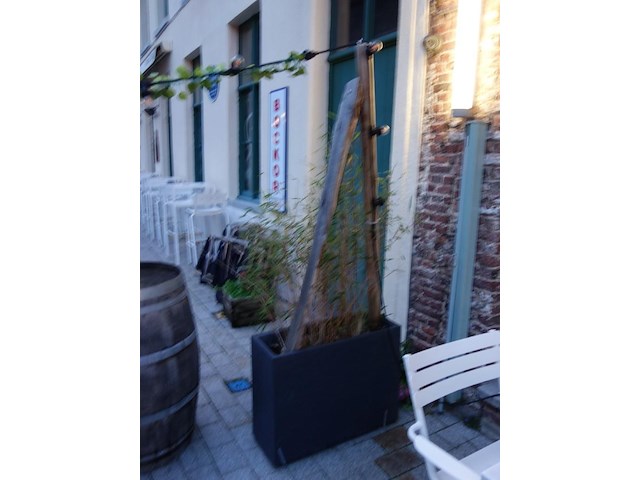 10x kunstof bloembak + verlichting - afbeelding 3 van  10