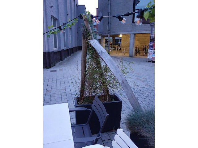 10x kunstof bloembak + verlichting - afbeelding 6 van  10