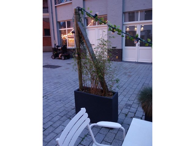 10x kunstof bloembak + verlichting - afbeelding 10 van  10