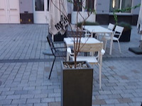 10x kunststof bloembak + verlichting - afbeelding 1 van  10