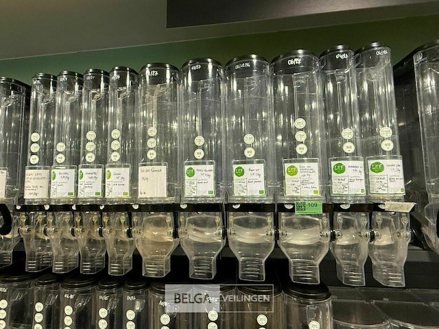 10x kunststof dispensers voor levensmiddelen - afbeelding 1 van  5