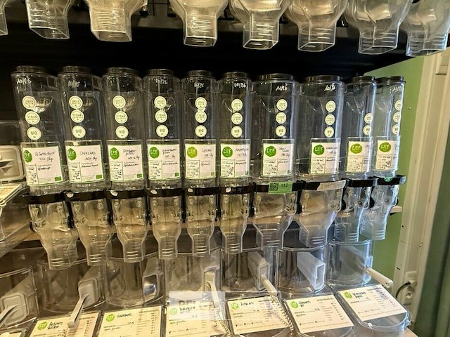 10x kunststof dispensers voor levensmiddelen - afbeelding 1 van  5