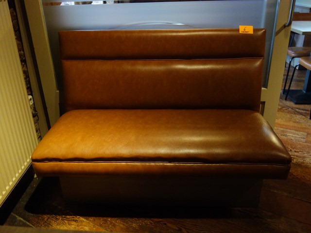 10x lederen zitbank - afbeelding 1 van  7