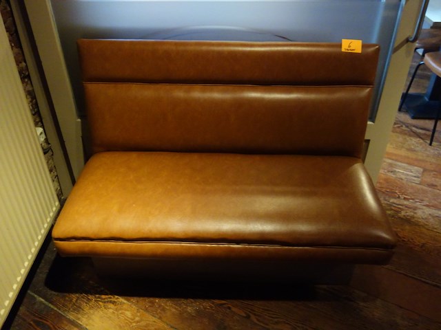 10x lederen zitbank - afbeelding 2 van  7