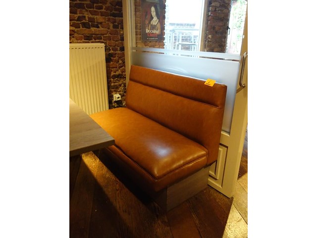 10x lederen zitbank - afbeelding 3 van  7