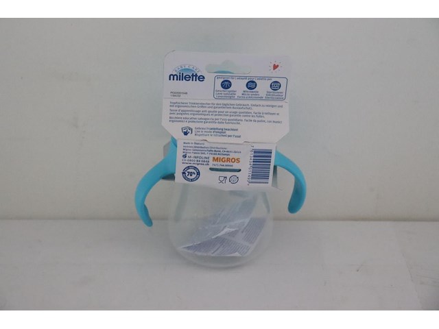 10x milette baby care drinkbeker blauw - afbeelding 4 van  4