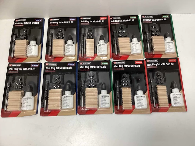 (10x) parkside houtverbindingsset - 33 & 28-delig - houtboor - afbeelding 1 van  4