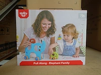 10x pull along - elephant family tooky toy - afbeelding 1 van  2
