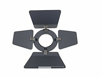 (10x) showtec barndoor black for led compact studio beam - afbeelding 2 van  2