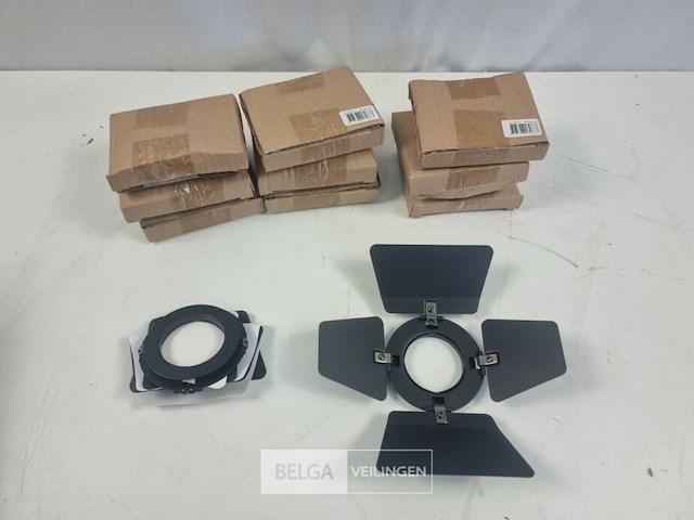 (10x) showtec barndoor black for led compact studio beam - afbeelding 1 van  2