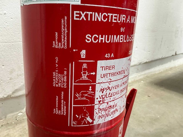 10x sicli aqua 9m5 schuimblusser gekeurd 2024 - afbeelding 4 van  6