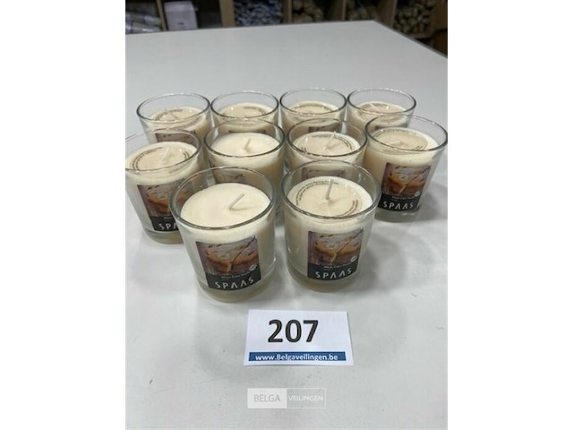 10x spaas geur kaars - afbeelding 2 van  3