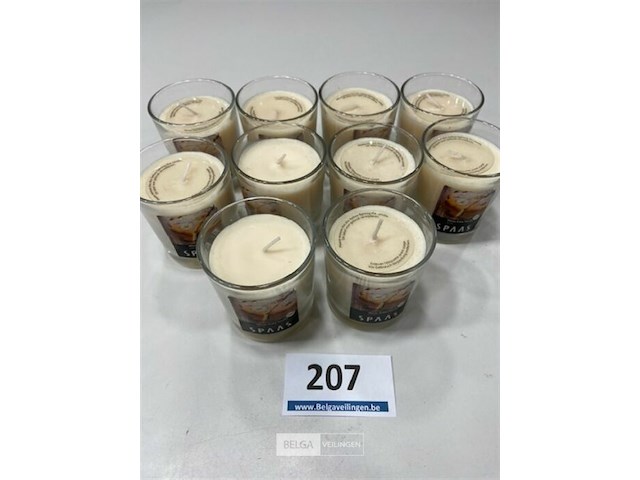 10x spaas geur kaars - afbeelding 3 van  3