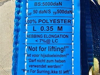 10x spanbanden 5 ton 9 m ergonomisch short - afbeelding 5 van  5