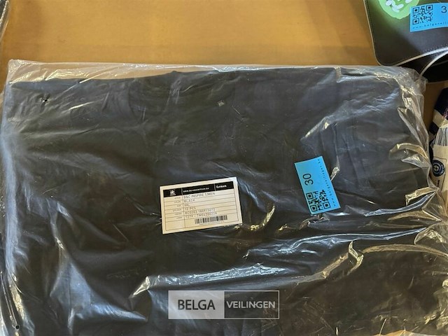 10x t-shirt zwart xxl - afbeelding 2 van  3
