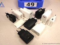10x usb-laders, o.a. samsung, xiaomi, werking niet gekend - afbeelding 1 van  1