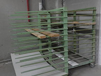 10x verrijdbaar metalen droogrek - afbeelding 1 van  6