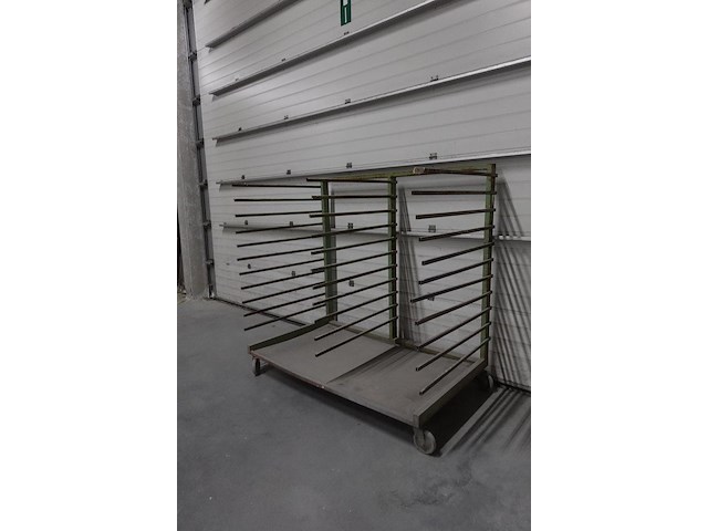 10x verrijdbaar metalen droogrek - afbeelding 2 van  6