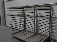 10x verrijdbaar metalen droogrek - afbeelding 2 van  6