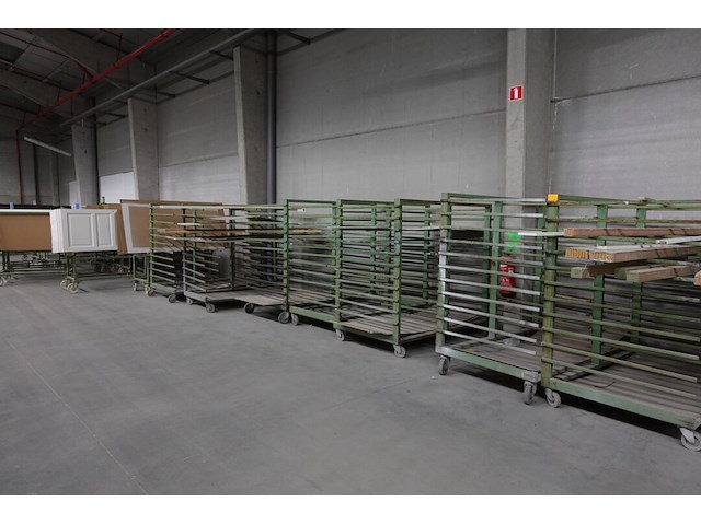 10x verrijdbaar metalen droogrek - afbeelding 4 van  6