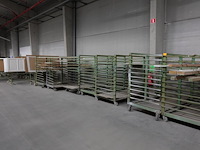 10x verrijdbaar metalen droogrek - afbeelding 4 van  6