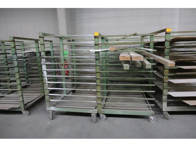 10x verrijdbaar metalen droogrek - afbeelding 5 van  6