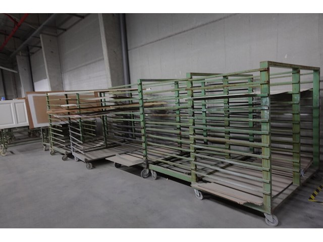 10x verrijdbaar metalen droogrek - afbeelding 6 van  6