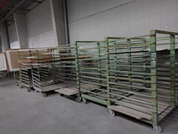 10x verrijdbaar metalen droogrek - afbeelding 6 van  6