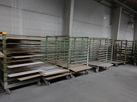 10x verrijdbaar metalen droogrek - afbeelding 1 van  4